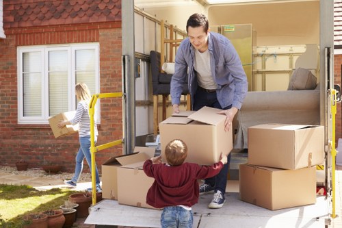 Removal team planning a house move in Brent