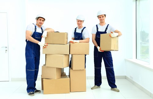 Removal team preparing a home move in Brent