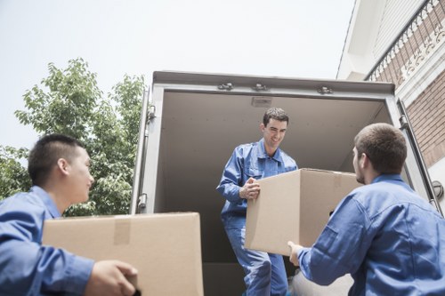 Careful unloading into a Brent home after moving day