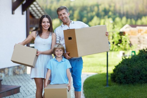 Charity donation collection of furniture and household goods from a move