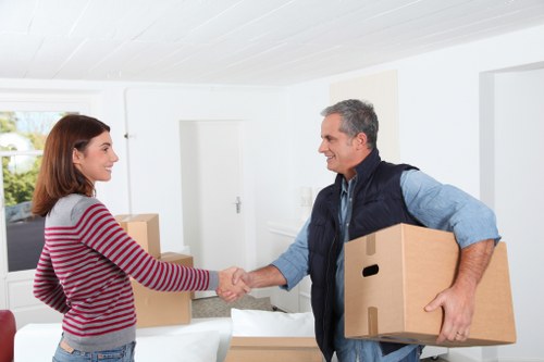 Local movers planning access and parking for a Brent property